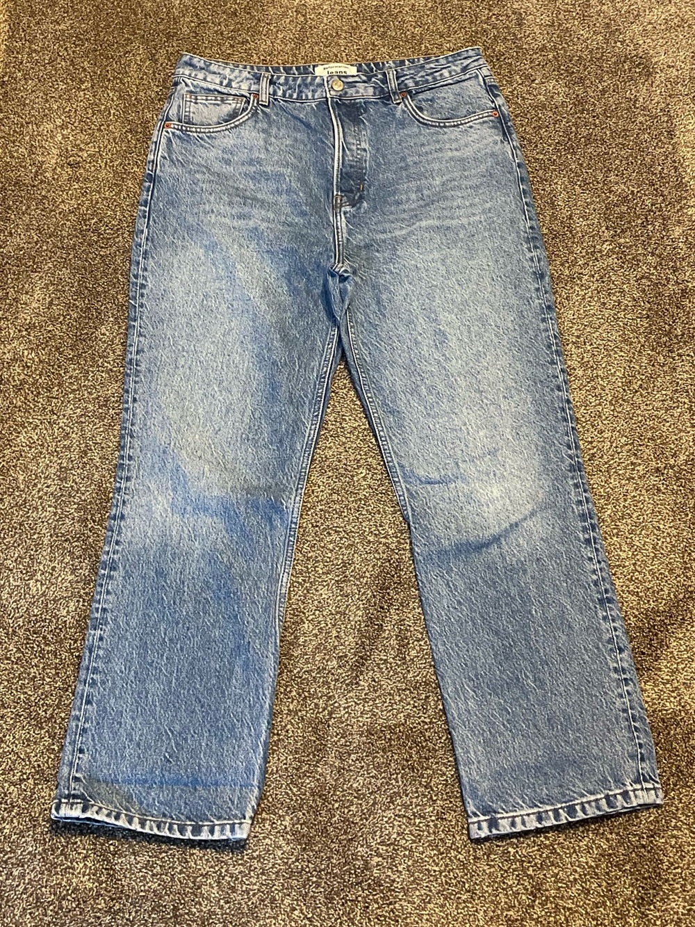 Reformation Light Blue Relaxed Straight-Leg Jeans